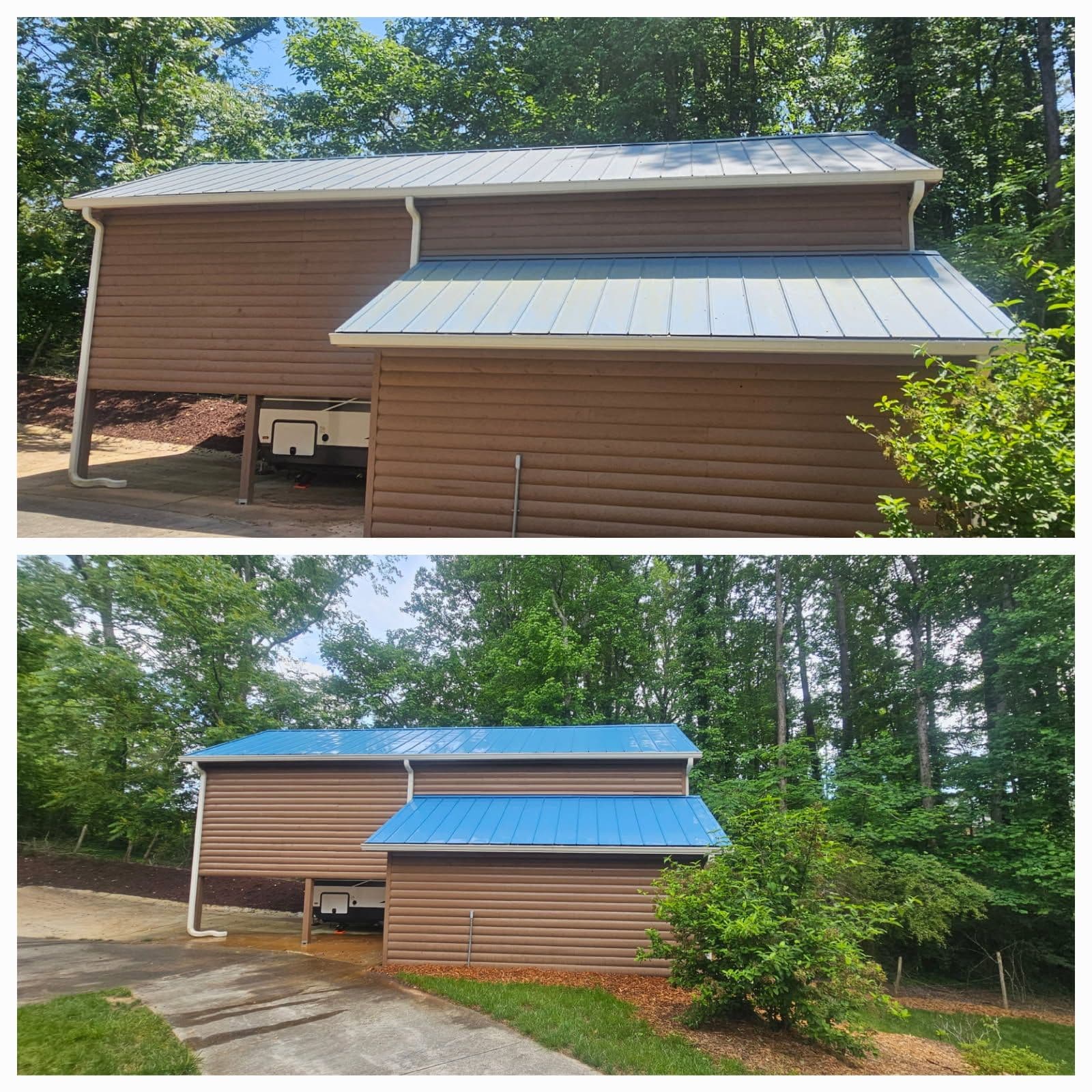 Gallery photos for Stunning Transformation with Expert Roof Cleaning: Image #1