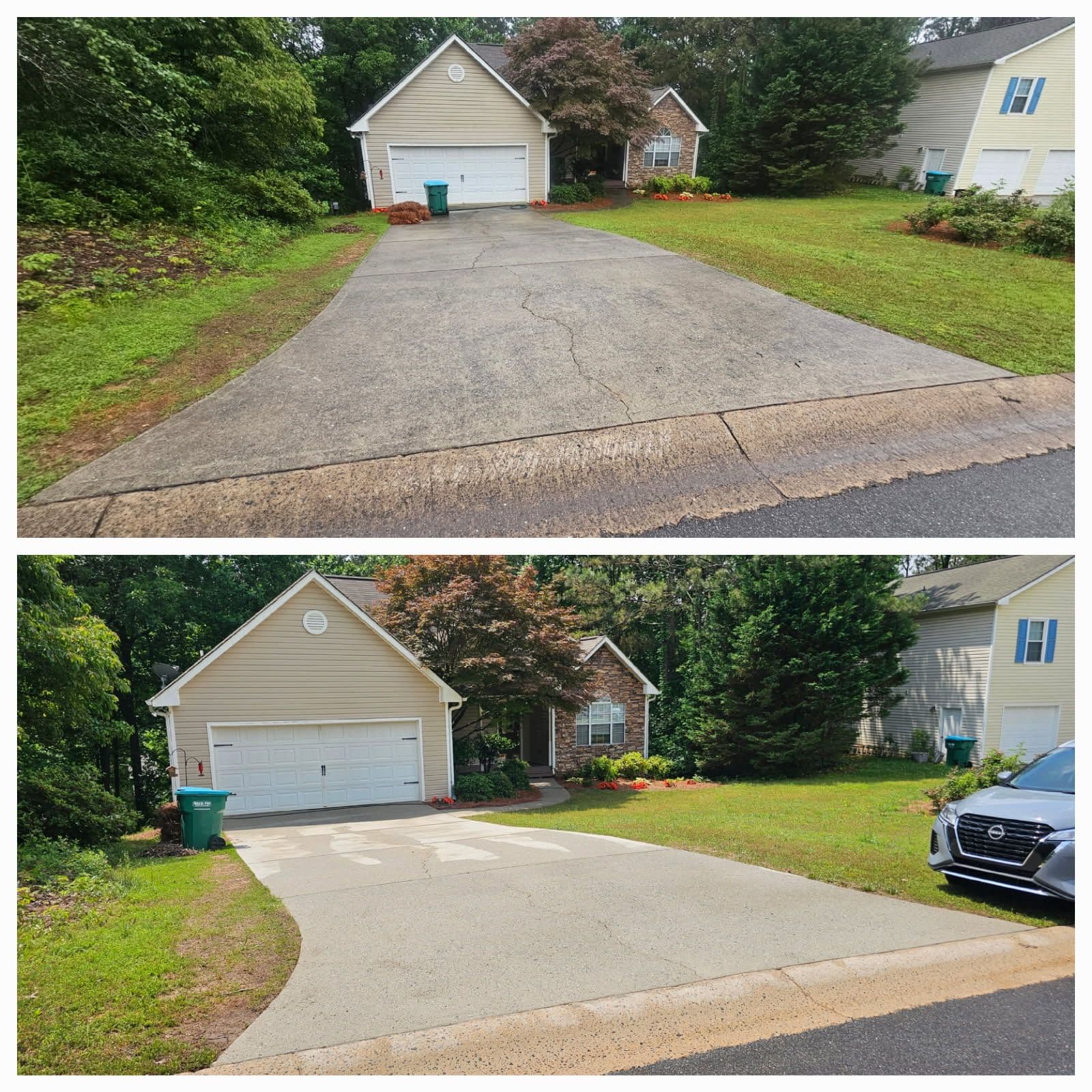 Driveway Transformation with Precision Power Washing image