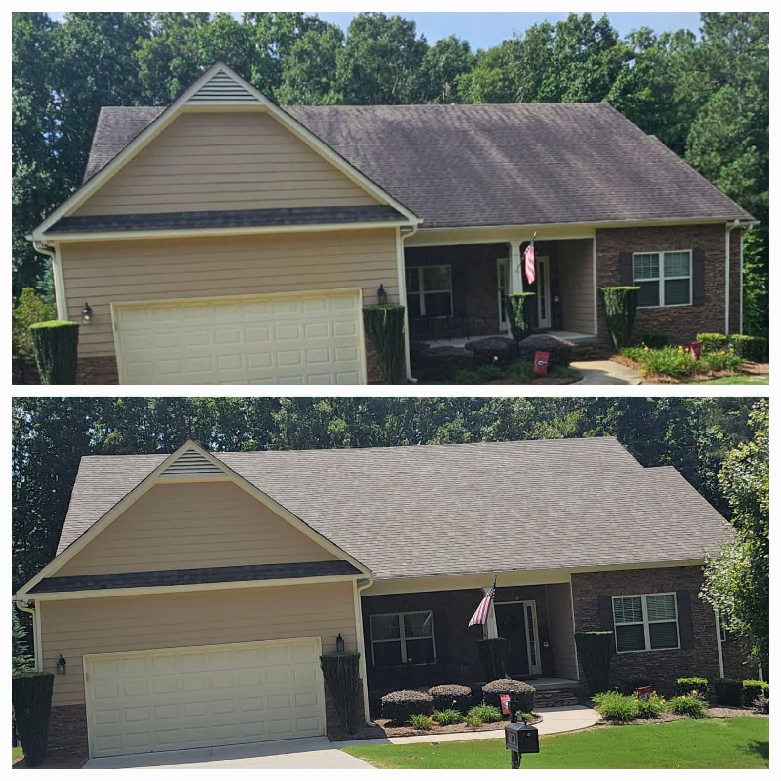 Amazing Roof Transformation with Soft Washing image